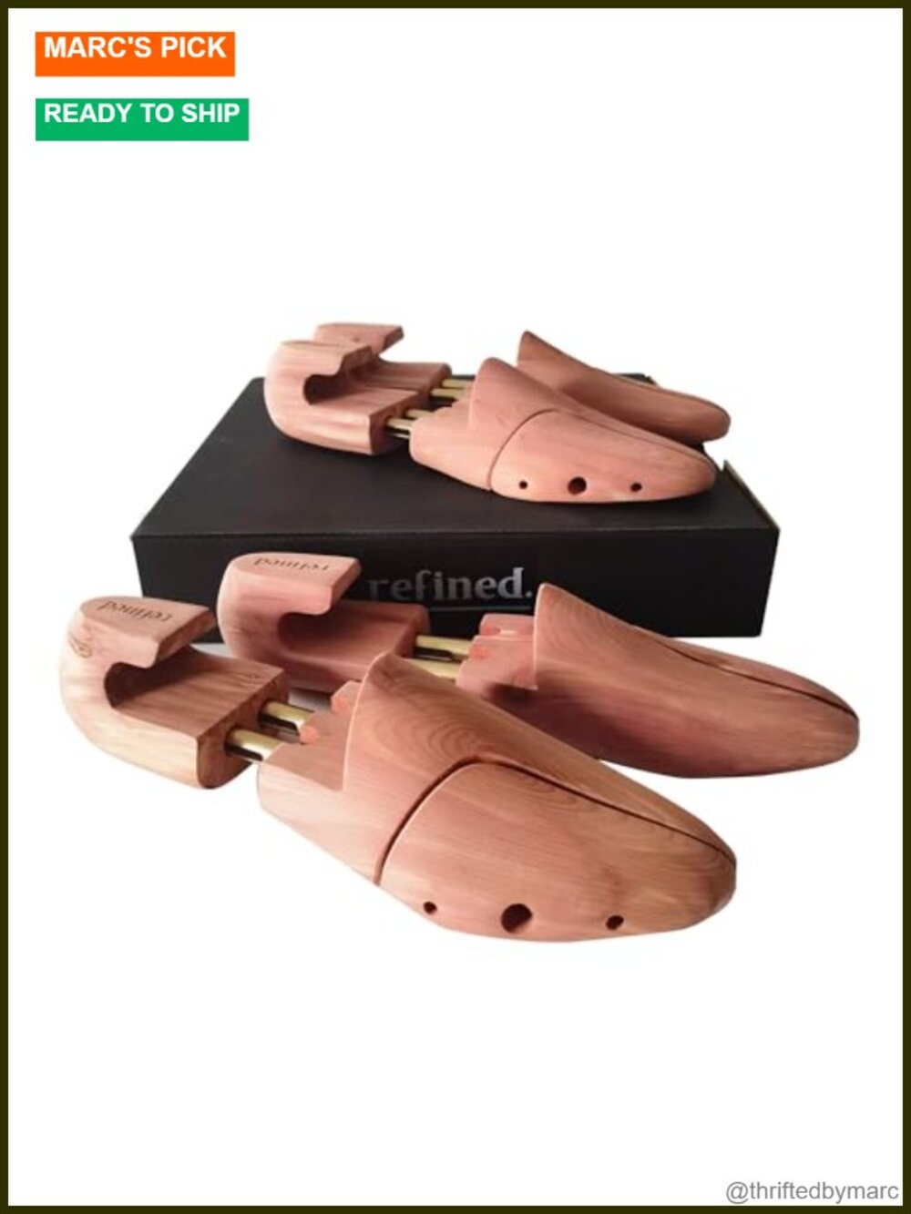 Cedar Wooden Shoe Trees Twin Tubes Adjustable Shoe Shaper